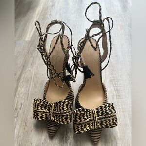 Stylish Women's Braided Bow Heels